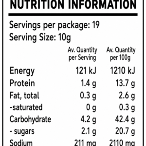 Balls to the Wall All Purpose Seasoning Nutritional Information | Balls-N-All Seasonings Perth