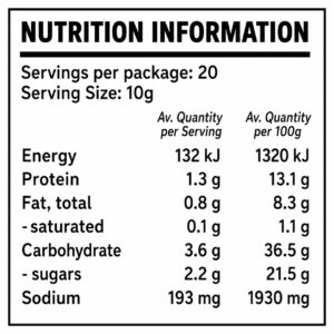 BBQ Seasoning Nutritional Information | Balls N All Seasonings Perth
